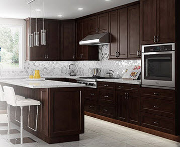 Shaker Espresso Kitchen Cabinet